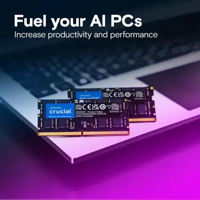 Alt view image 5 of 5 - Crucial 16GB DDR5-6400 CSODIMM Support for Ai, Laptop Memory CT16G64C52CS5