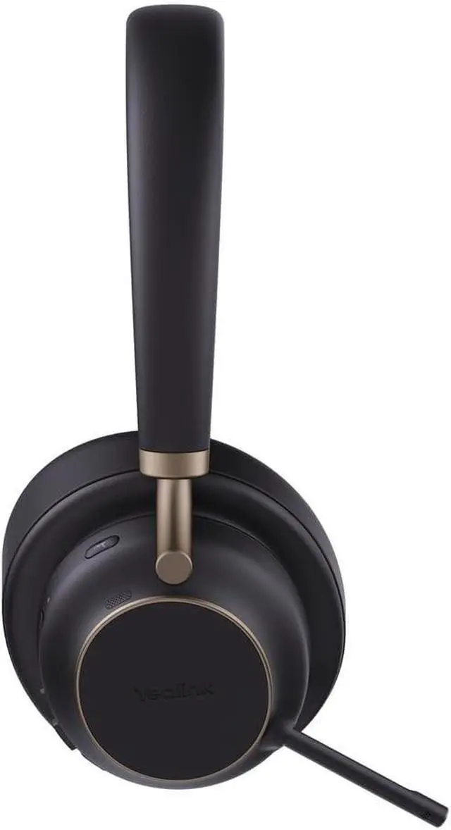 Alt view image 3 of 5 - Yealink BH76 Plus Teams Black USB-C/A Stereo Wireless Bluetooth Headset