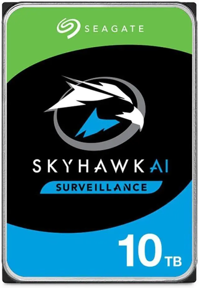 Main image of Seagate SkyHawk AI 10TB 3.5" SATA 7200RPM 256MB Surveillance HDD ST10000VE001
