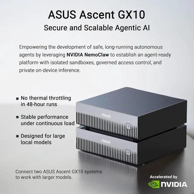 Alt view image 5 of 7 - ASUS Ascent GX10 Bundle: 2x 1TB AI PCs + Ascent GX10 (1.3ft) DGX Stacking Cable