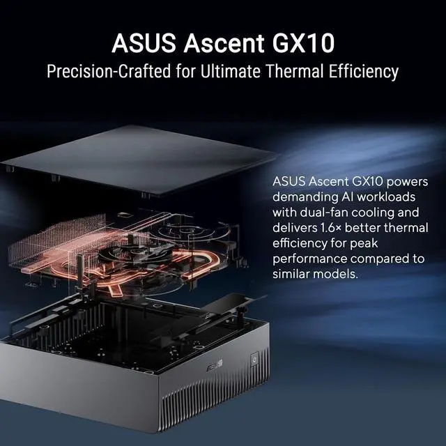 Alt view image 7 of 7 - ASUS Ascent GX10 Bundle: 2x 1TB AI PCs + Ascent GX10 (1.3ft) DGX Stacking Cable