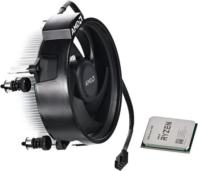 Alt view image 6 of 6 - AMD Ryzen 5 4500 Processor 6-Core 12-Thread AM4 CPU 3.6GHz 65W w/ Wraith Cooler