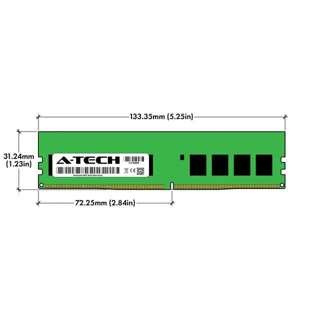 Alt view image 5 of 5 - (NOT FOR HOME PC!) 32GB DDR4 PC4-25600E ECC UDIMM (Replacement for Lenovo 4X77A77496) Memory RAM
