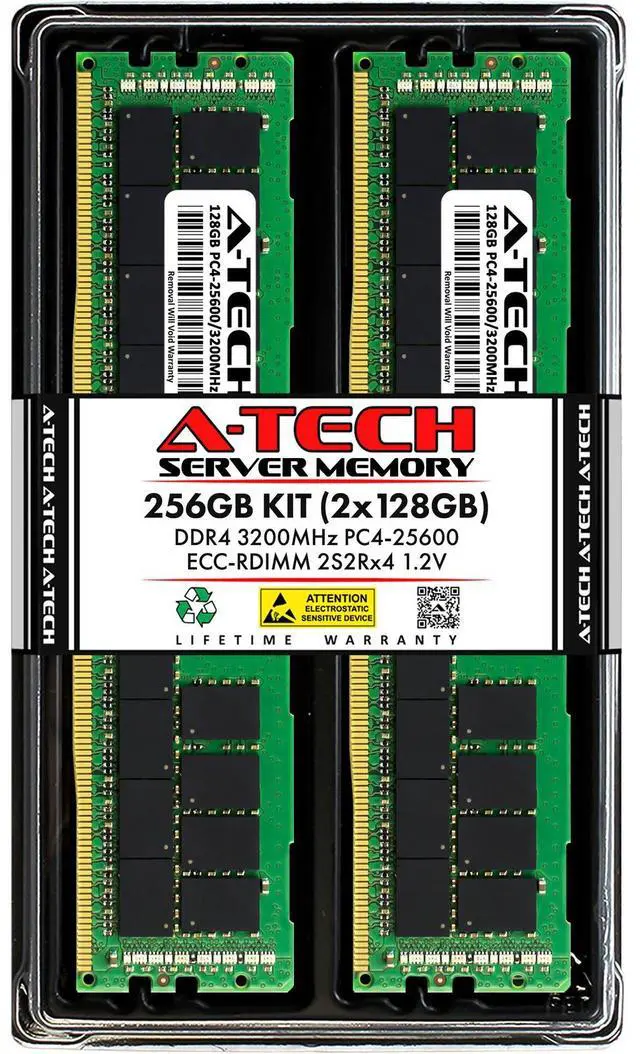 Main image of 256GB 2x 128GB PC4-3200 RDIMM Lenovo ThinkStation P620 Memory RAM