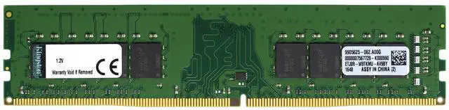 Main image of Kingston 8GB DDR4 2133 MHz PC4-17000 DIMM 288-Pin 2Rx8 Desktop Memory RAM 1x 8G
