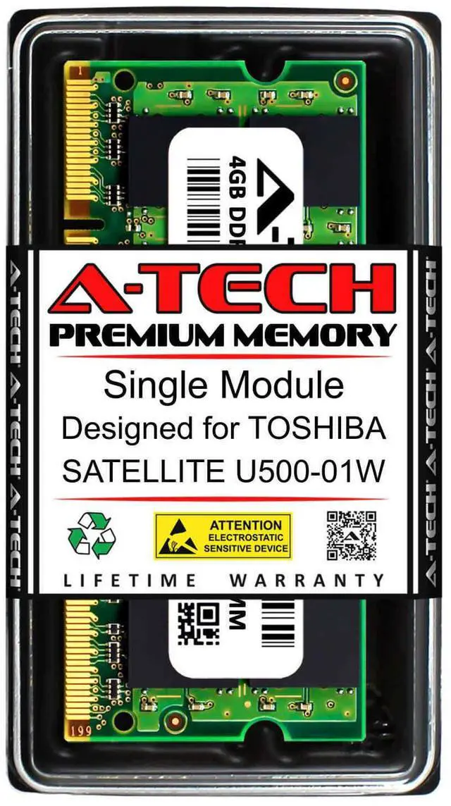 Main image of 4GB PC2-6400 DDR2 800 MHz Memory RAM for TOSHIBA SATELLITE U500-01W