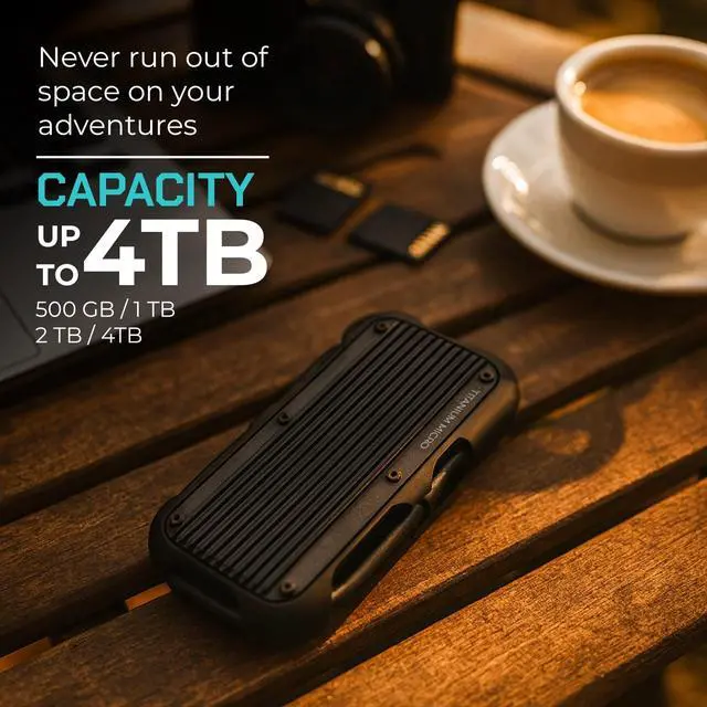 Alt view image 7 of 7 - Titanium Micro Mercury 2TB External SSD Up to 1000MB/S NVMe USB 3.2 Type C