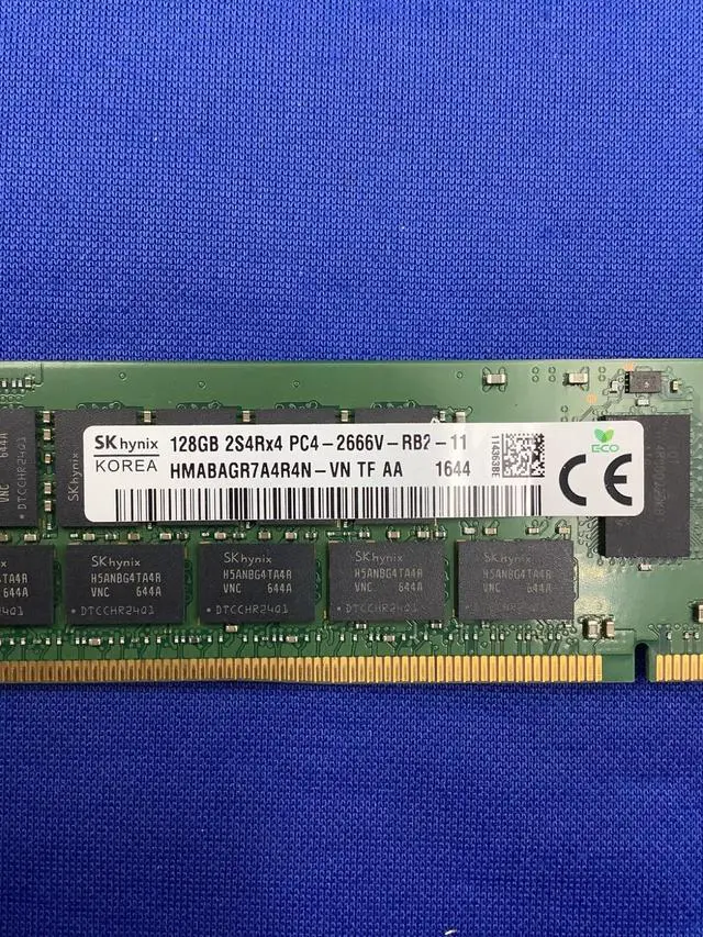 Alt view image 5 of 7 - HMABAGR7A4R4N-VN HYNIX 128GB (1X128GB) 2S4RX4 PC4-2666V RDIMM MEMORY