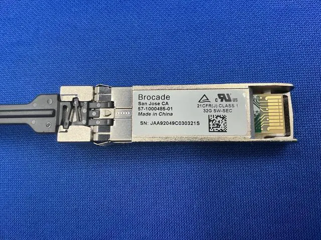 Alt view image 2 of 6 - 57-1000485-01 BROCADE 32G 850NM Fibre Channel SW MMF LC SFP+ TRANSCEIVER