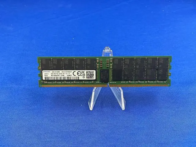 Alt view image 2 of 6 - M321R8GA0PB2-CCP SAMSUNG 64GB (1X64GB) 2RX4 PC5-6400B RDIMM MEMORY