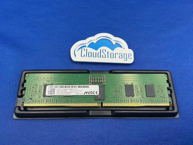 Alt view image 6 of 6 - MTC10F1084S1RC64BH1 MICRON 16GB (1x16GB) 1Rx8 PC5-6400B RDIMM MEMORY