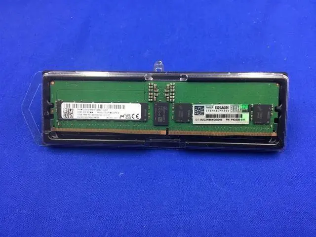 Main image of P43330-0A1 HPE 32G 2RX8 PC5-4800B SERVER MEMORY P43328-B21