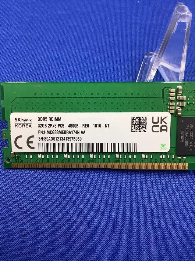 Alt view image 3 of 7 - (NOT FOR HOME PC!) HMCG88MEBRA174N HYNIX 32GB (1X32GB) 2RX8 PC5-4800B ECC RDIMM MEMORY