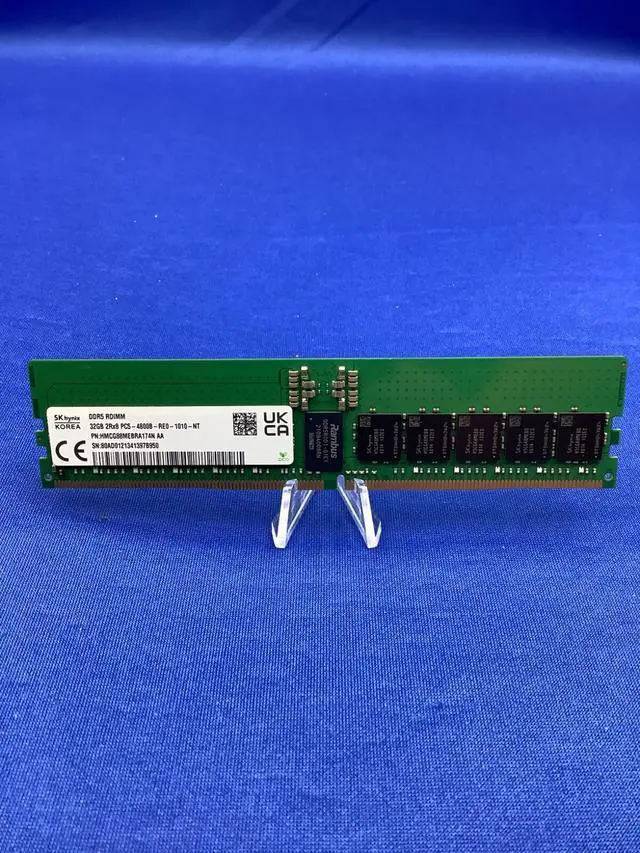 Alt view image 5 of 7 - (NOT FOR HOME PC!) HMCG88MEBRA174N HYNIX 32GB (1X32GB) 2RX8 PC5-4800B ECC RDIMM MEMORY