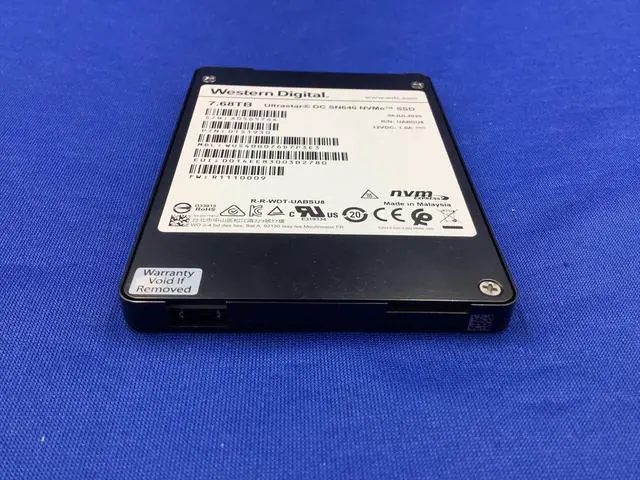 Alt view image 3 of 6 - WUS4BB076D7P3E3 WESTERN DIGITAL 7.68TB ULTRASTAR DC SN640 NVMe PCIe SSD