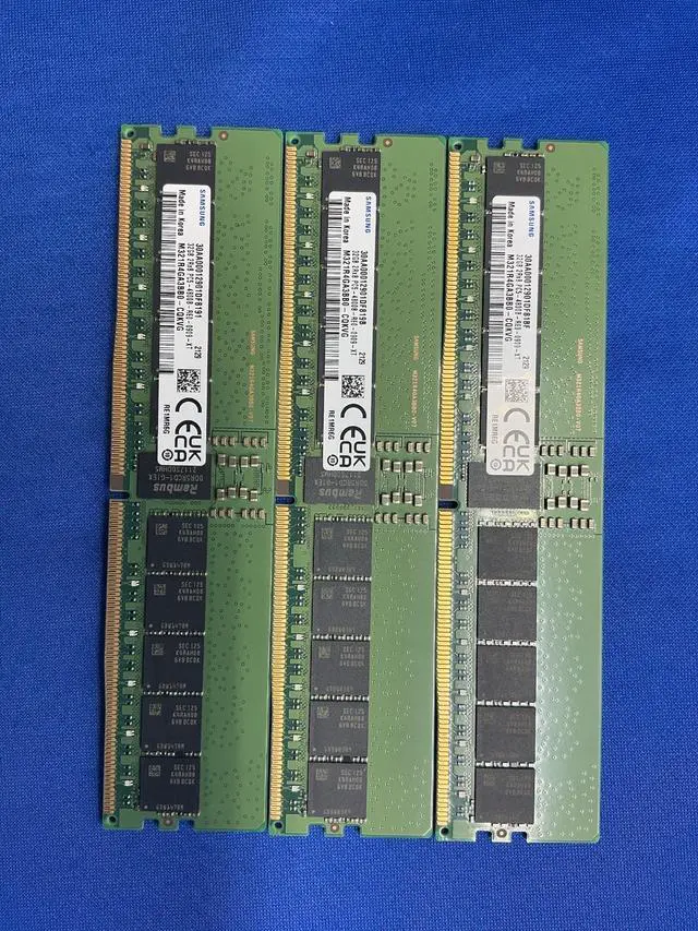 Alt view image 3 of 7 - M321R4GA3BB0-CQK SAMSUNG 32GB (1X32GB) 2RX8 PC5-4800B RDIMM MEMORY