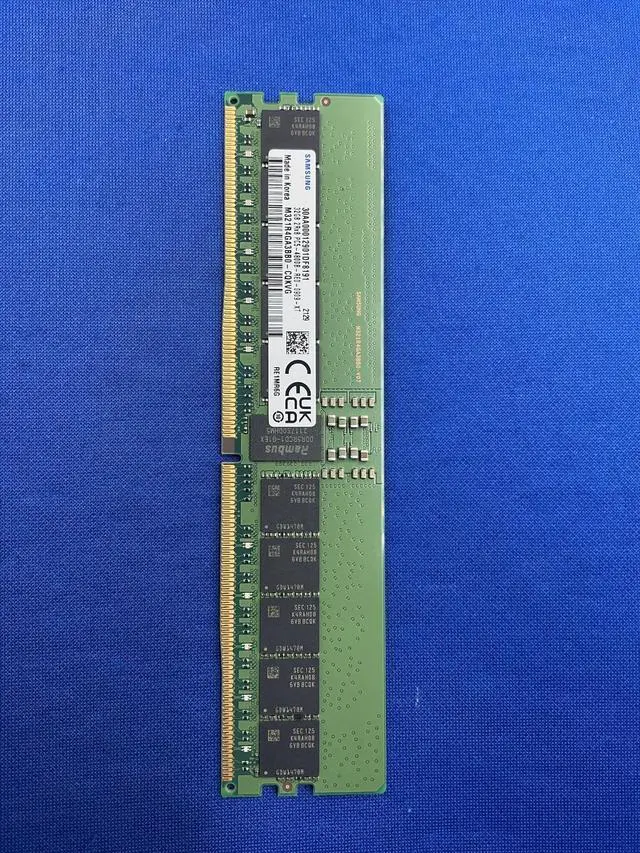 Alt view image 5 of 7 - M321R4GA3BB0-CQK SAMSUNG 32GB (1X32GB) 2RX8 PC5-4800B RDIMM MEMORY