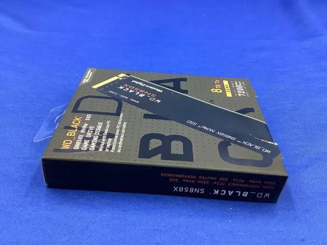 Main image of WD BLACK SN850X 8TB NVMe PCIe Gen4 M.2 2280 Internal SSD WDS800T2X0E
