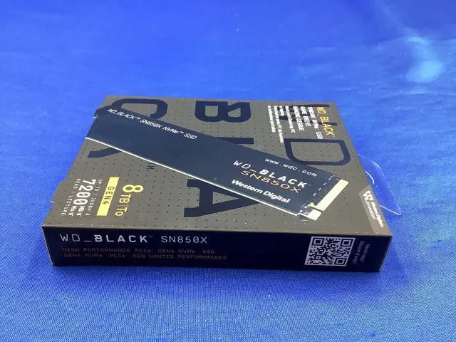 Alt view image 6 of 7 - WD BLACK SN850X 8TB NVMe PCIe Gen4 M.2 2280 Internal SSD WDS800T2X0E