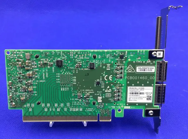 Alt view image 2 of 2 - MCX556A-ECAT Mellanox ConnectX-5 VPI Adapter Card EDR IB 100GbE Dual-Port QSFP28