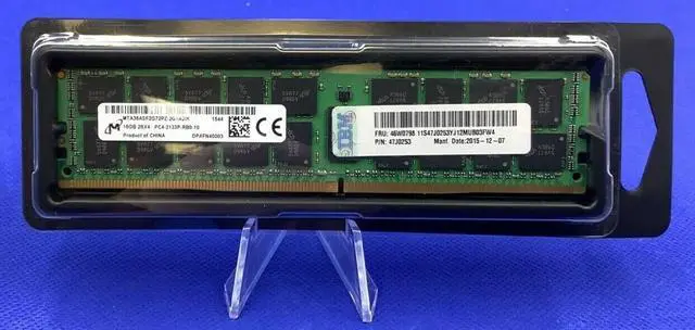 Alt view image 2 of 4 - 47J0253 IBM 16GB 2RX4 PC4-2133P DDR4 MEMORY 46W0798 46W0795 46W0796
