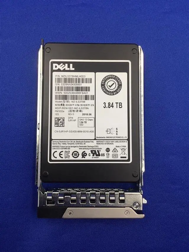 Alt view image 2 of 7 - (NOT FOR HOME PC!) 0JR1HP DELL SAMSUNG MZ-ILS3T8B 3.84TB 12Gb/s TLC SAS III 2.5IN SSD JR1HP