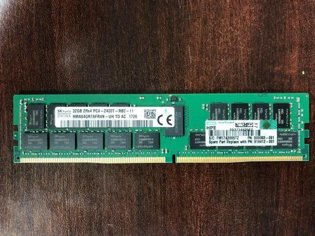 Alt view image 2 of 3 - 809083-091 HP 32GB 2RX4 PC4-2400T DDR4 MEMORY 805351-B21 819412-001