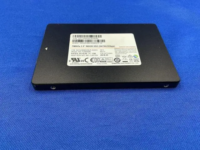 Main image of MZ-7LM960N Samsung PM863a Series 960GB SATA 6Gbps 2.5" SSD