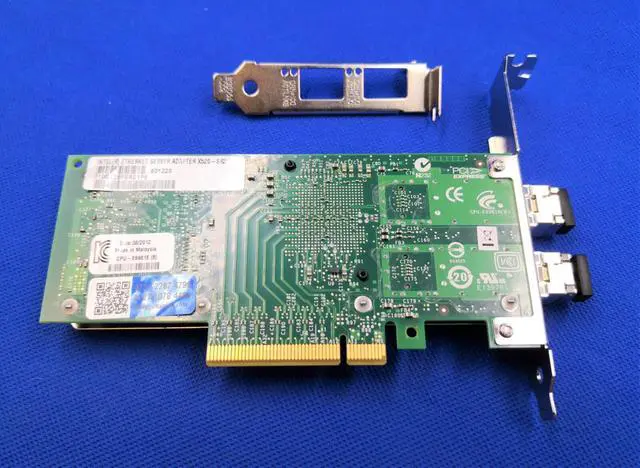 Alt view image 3 of 3 - Intel X520-SR2 10GB 2P Ethernet Adapter W/both brackets E10G42BFSRG1P5