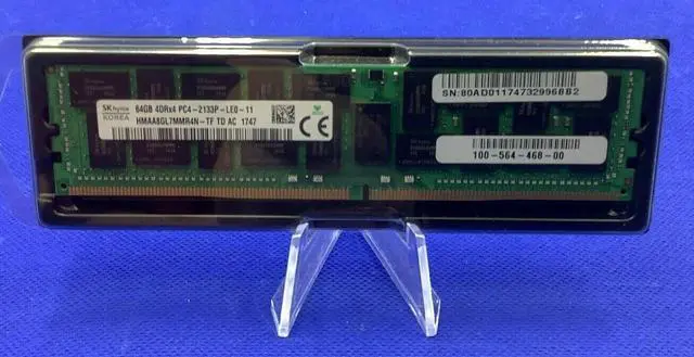 Alt view image 2 of 2 - HMAA8GL7MMR4N-TF HYNIX 64GB (1X64GB) 4DRX4 PC4-2133P DDR4 SERVER MEMORY