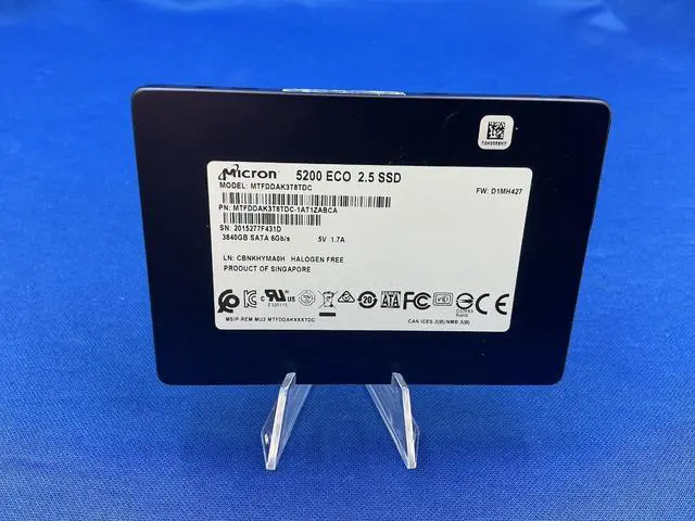 Main image of MTFDDAK3T8TDC MICRON 5200 ECO 2.5 3.84TB SATA 6Gb/s SSD MTFDDAK3T8TDC-1AT1ZABCA