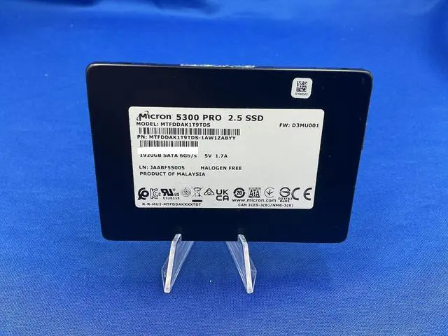 Main image of Micron 5300 PRO 1.92TB 2.5" SATA SSD MTFDDAK1T9TDS pull with low life time
