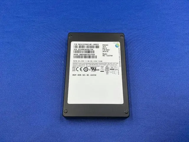 Main image of (NOT FOR HOME PC!) MZ-ILS3T8A SAMSUNG 3.84TB SAS 12Gbps 2.5'' Read Intensive PM1633 SSD MZILS3T8HCJ