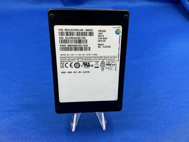 Alt view image 4 of 6 - (NOT FOR HOME PC!) MZ-ILS3T8A SAMSUNG 3.84TB SAS 12Gbps 2.5'' Read Intensive PM1633 SSD MZILS3T8HCJ