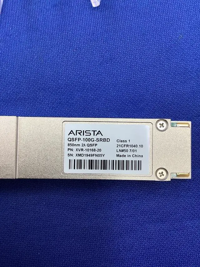 Alt view image 4 of 5 - QSFP-100G-SRBD Arista 100GB BASE-BIDI OM3/100m OM4 MMF QSFP28 XVR-10168-20