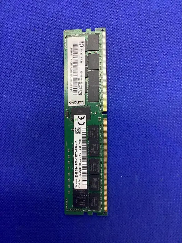 Alt view image 5 of 6 - 01KR355 Lenovo LENOVO 32GB 2RX4 PC4-2933Y RDIMM MEMORY 1ZC7A08709