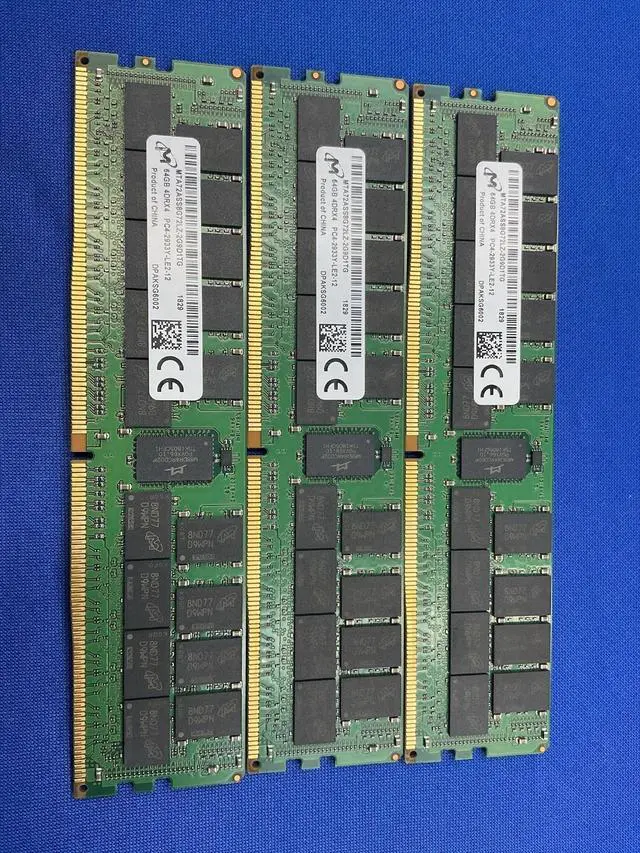 Alt view image 2 of 7 - MTA72ASS8G72LZ-2G9D1 MICRON 64GB (1X64GB) 4DRX4 PC4-2933Y LRDIMM MEMORY