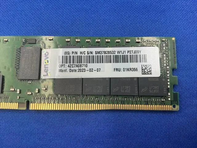 Alt view image 4 of 6 - 01KR356 LENOVO 64GB 2RX4 PC4-3200AA SERVER MEMORY 4ZC7A08710 LV32D4R2D4MF-64R