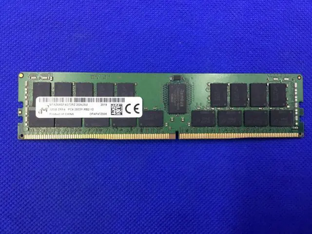 Alt view image 2 of 2 - MTA36ASF4G72PZ-2G9J3 MICRON 32GB (1X32GB) 2RX4 PC4-2933Y MEMORY
