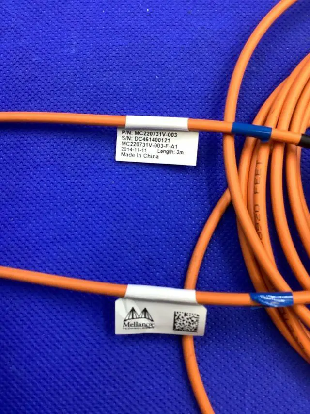 Alt view image 2 of 3 - MC220731V-003 Mellanox 56Gb/s FDR Active Optical Cable 3m
