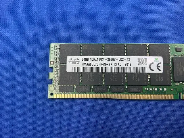 Alt view image 7 of 7 - SNP4JMGMC/64VXR DELL 64GB (1X64GB) 4DRX4 PC4-2666V LRDIMM MEMORY