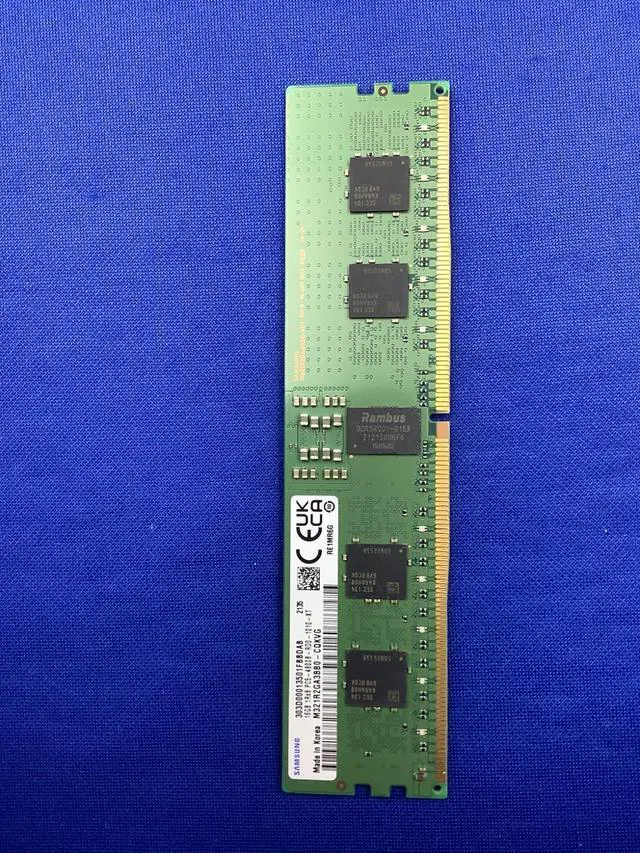 Alt view image 5 of 7 - M321R2GA3BB0-CQK SAMSUNG 16GB (1X16GB) 1RX8 PC5-4800B RDIMM MEMORY