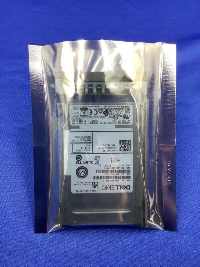 Main image of (NOT FOR HOME PC!) MT0R5 DELL 3.84TB SAS 24Gb/s Read Intensive 2.5" SSD 0MT0R5 KPM7XRUG3T84
