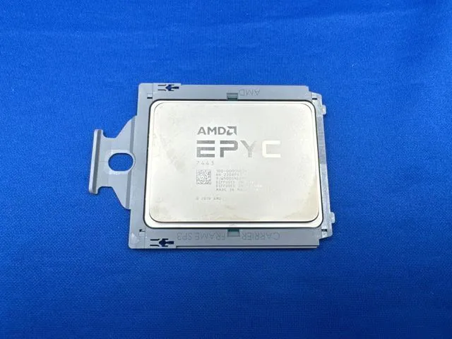 Main image of AMD EPYC 7443 100-000000340 24-Core 2.85GHz 128MB 200W SP3 Processor unlocked