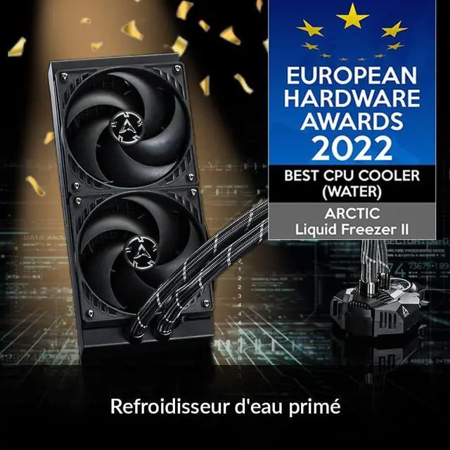 Alt view image 5 of 7 - ARCTIC Liquid Freezer II 280 A-RGB CPU AIO Water Cooler Black ACFRE00106A