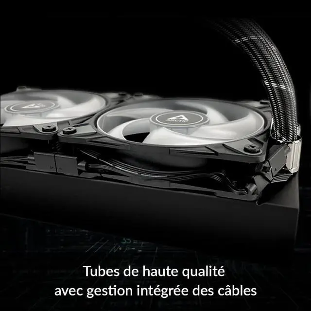 Alt view image 7 of 7 - ARCTIC Liquid Freezer II 280 A-RGB CPU AIO Water Cooler Black ACFRE00106A