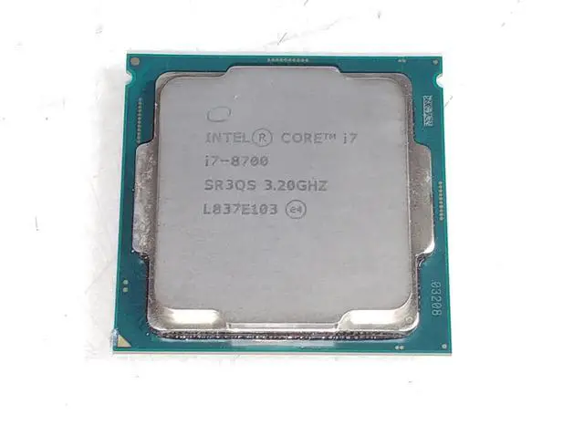 Main image of Intel Core i7-8700 3.2 GHz 8 GT/s LGA 1151 Desktop CPU Processor SR3QS