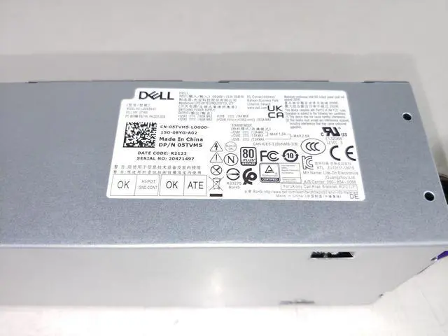 Alt view image 4 of 6 - Dell 5TVM5 6 Pin 200W Desktop Power Supply For Optiplex 3080 SFF