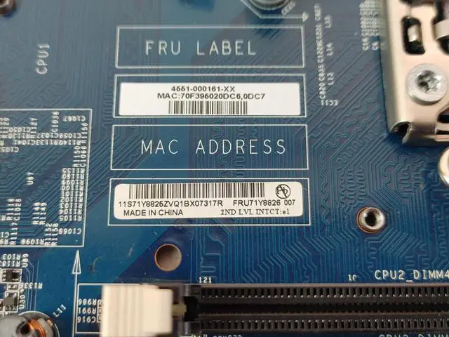 Alt view image 6 of 6 - Lenovo 71Y8826 ThinkStation D20 LGA 1366 DDR3 SDRAM Server Motherboard