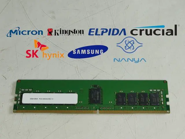 Main image of Major Brand 16 GB PC4-25600 (DDR4-3200) 2Rx8 DDR4 RDIMM Server Ram